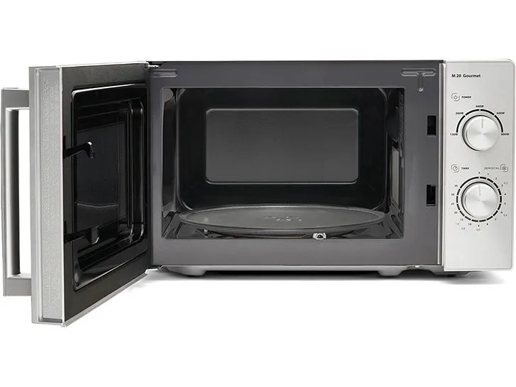 Caso Mikrowelle M20 Gourmet Schwarz/Silber