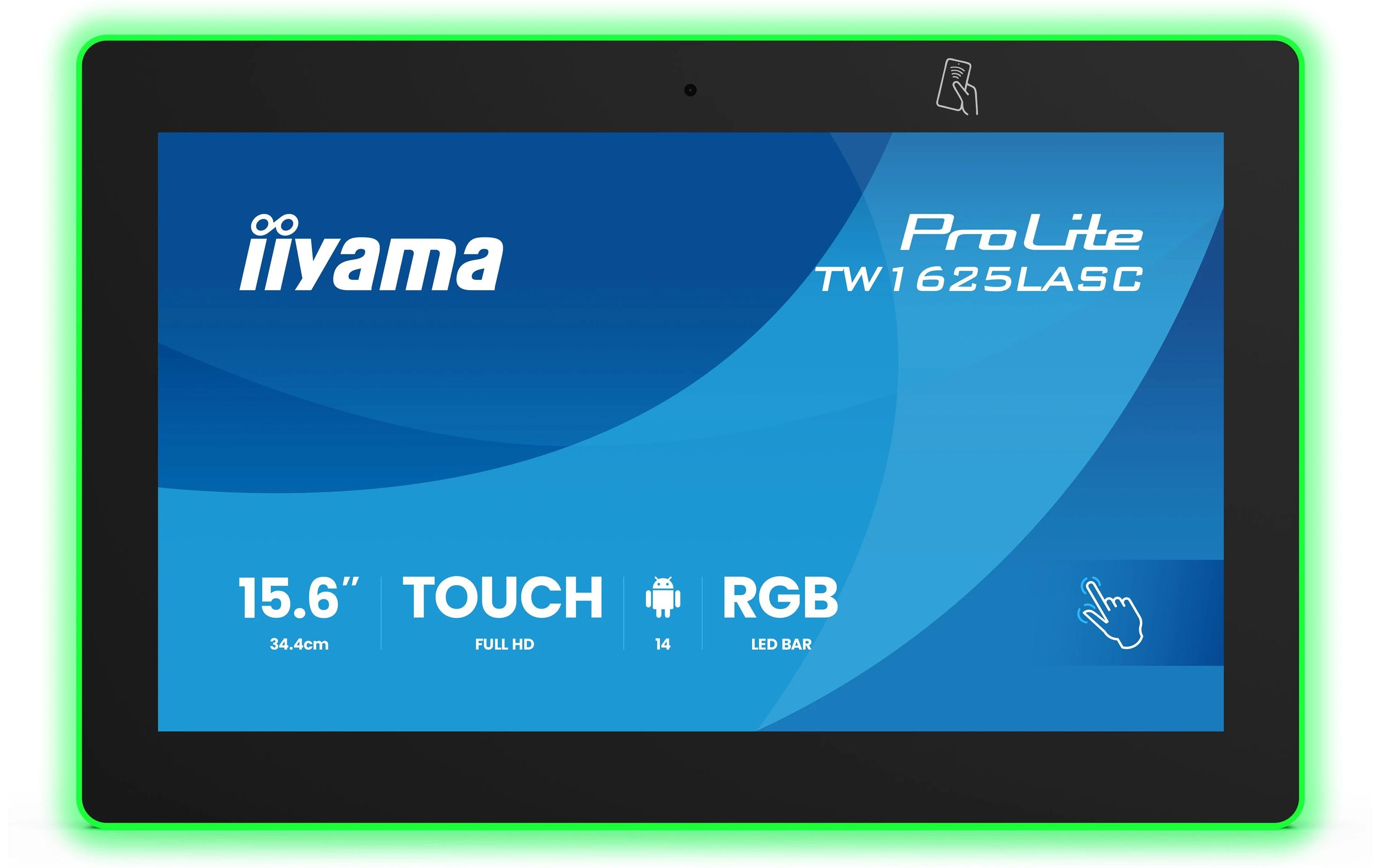 iiyama ProLite TW1625LASC-B3PNR 15.6 RGB LED Touch iiyama ProLite TW1625LASC-B3PNR 15.6 RGB LED Touch