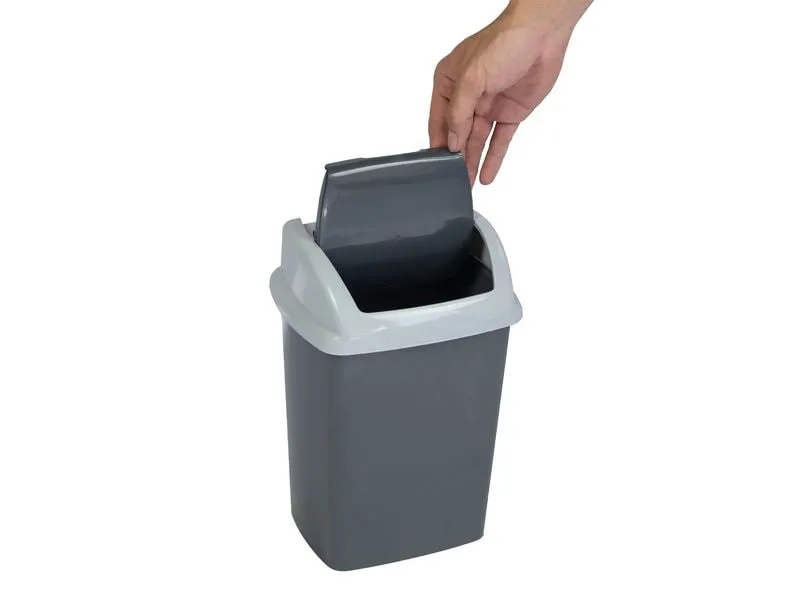 Maul Abfalleimer MAULswing 5 l, Dunkelgrau Maul Abfalleimer MAULswing 5 l, Dunkelgrau