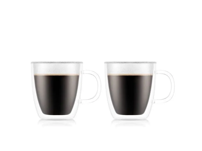 Bodum Thermo-Gläser Bistro 2er Set Transparent, 0.3 l