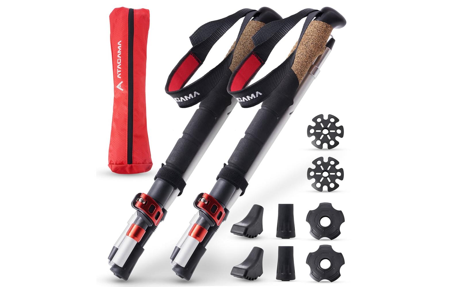 Atacama Teleskop Wanderstöcke, Flip Lock 110-135 cm