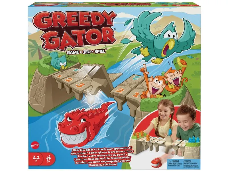 Mattel Spiele Kinderspiel Greedy Gator DE / FR / EN