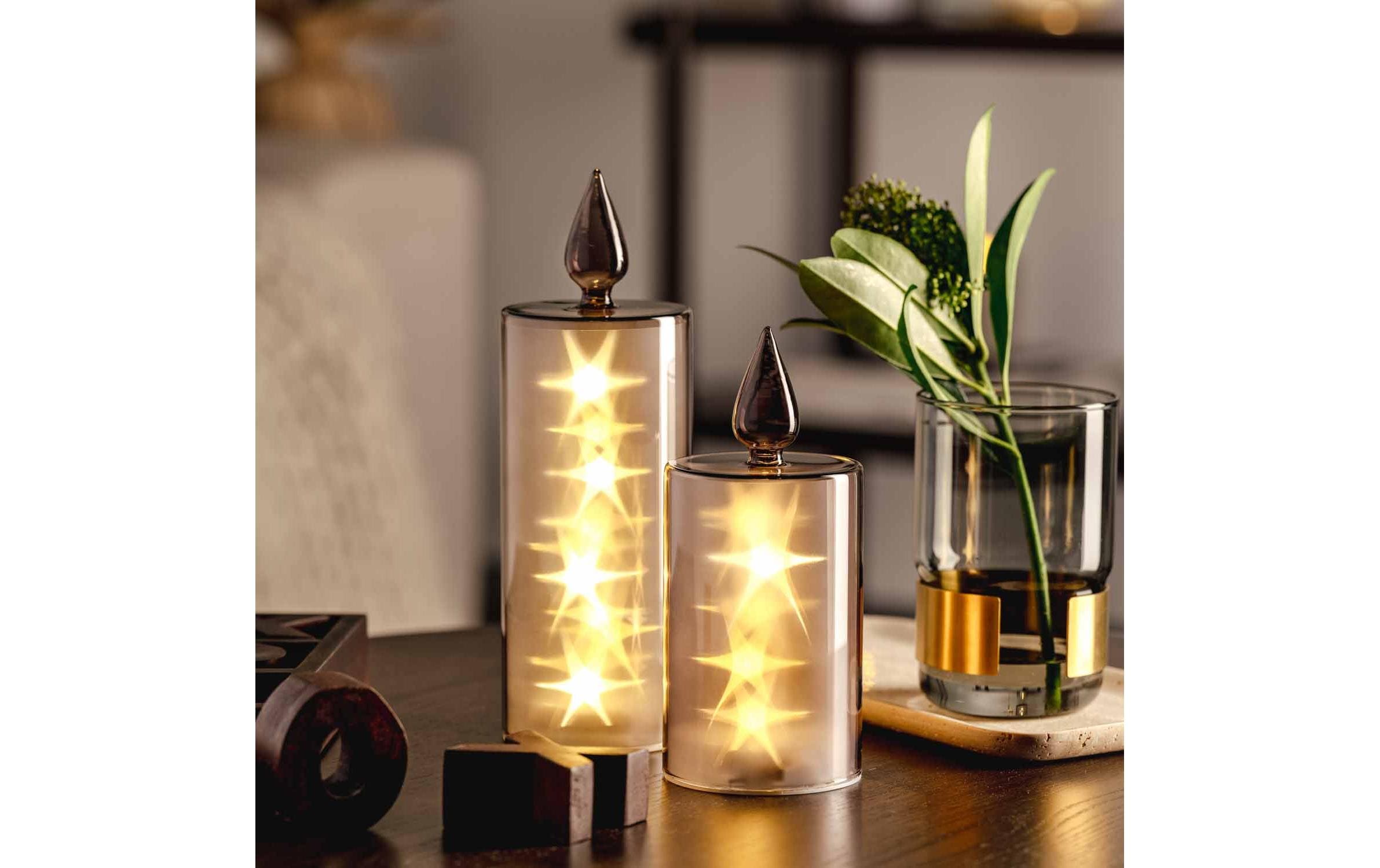 Leonardo Kerze Silenzio LED, 24 cm, Grau