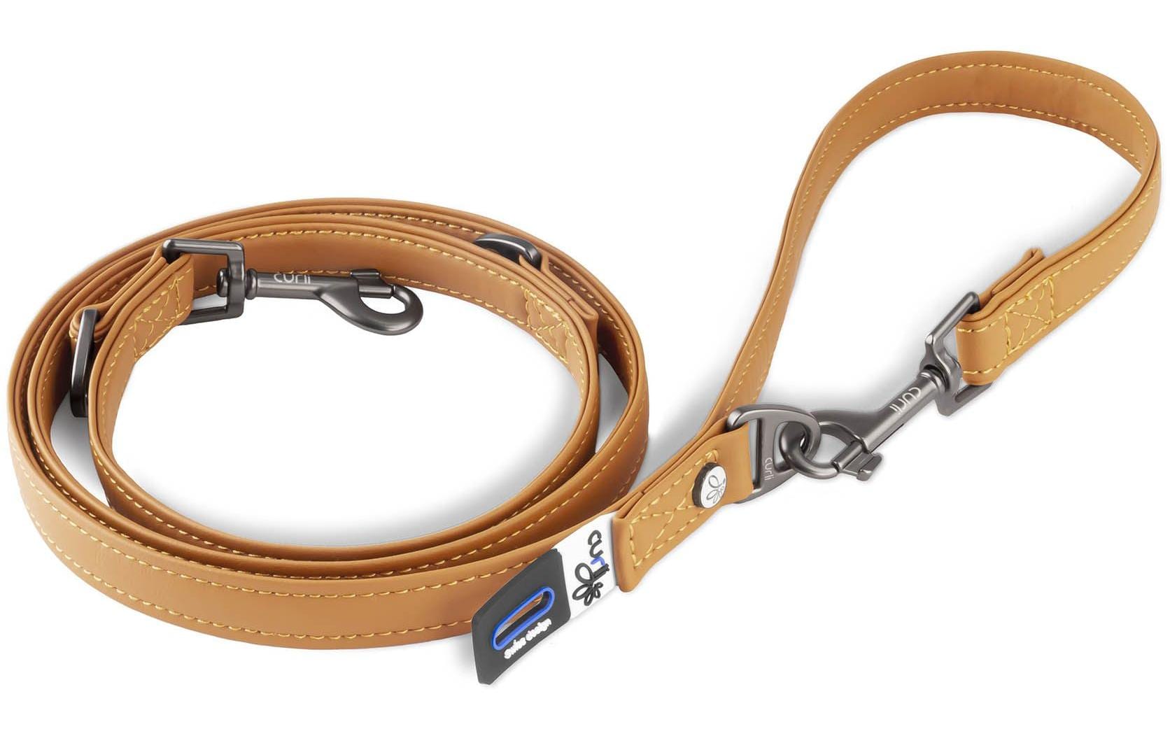 curli Hundeleine aus Apfelleder, L, 1.6 m, Braun