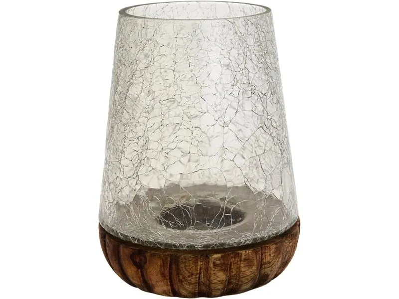 CHALET Windlicht Aflenz S 17 cm, Transparent/Braun CHALET Windlicht Aflenz S 17 cm, Transparent/Braun