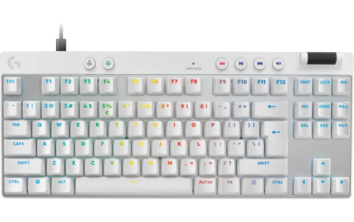 Logitech Gaming-Tastatur Pro X TKL Rapid Weiss Logitech Gaming-Tastatur Pro X TKL Rapid Weiss