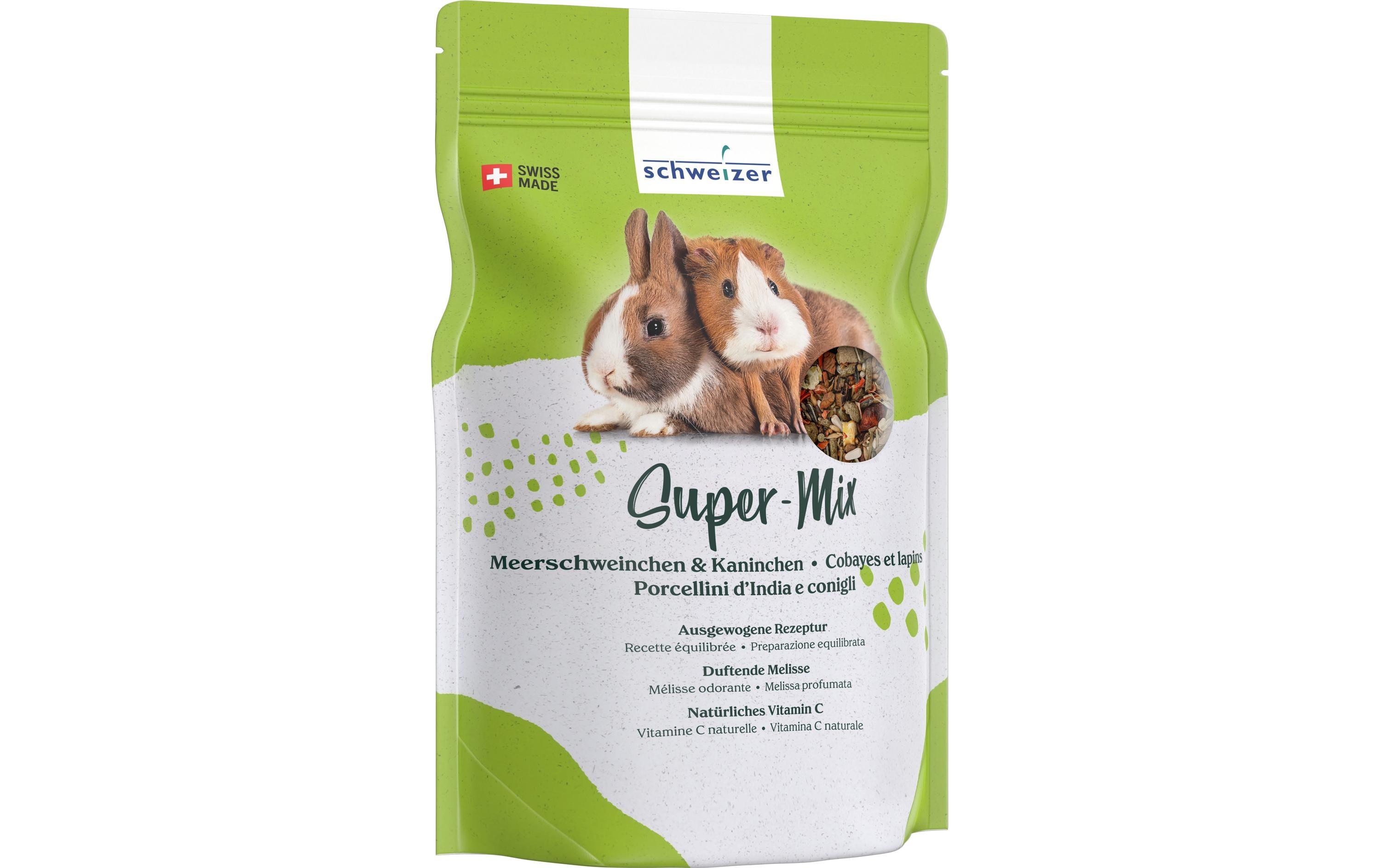 Eric Schweizer Hauptfutter Super-Mix für Kaninchen & Meerschweinchen, 900 g