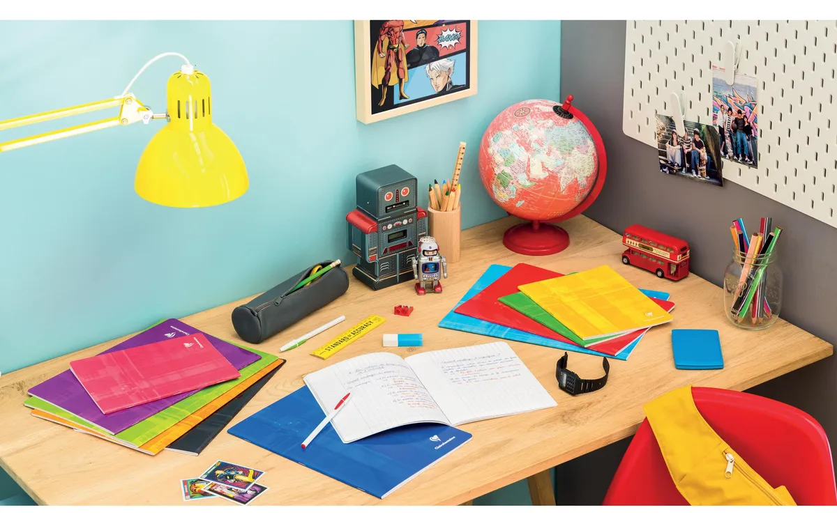 Clairefontaine Schulheft 40 Blatt, A4, blanko, assortiert Clairefontaine Schulheft 40 Blatt, A4, blanko, assortiert