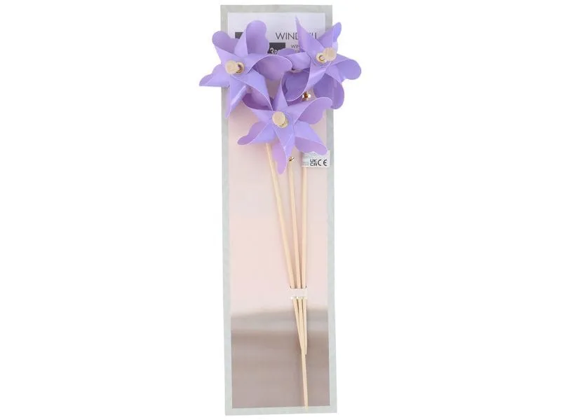 Arti Casa Windrad einfarbig Windrad Polyester Einfarbig 3er-Set