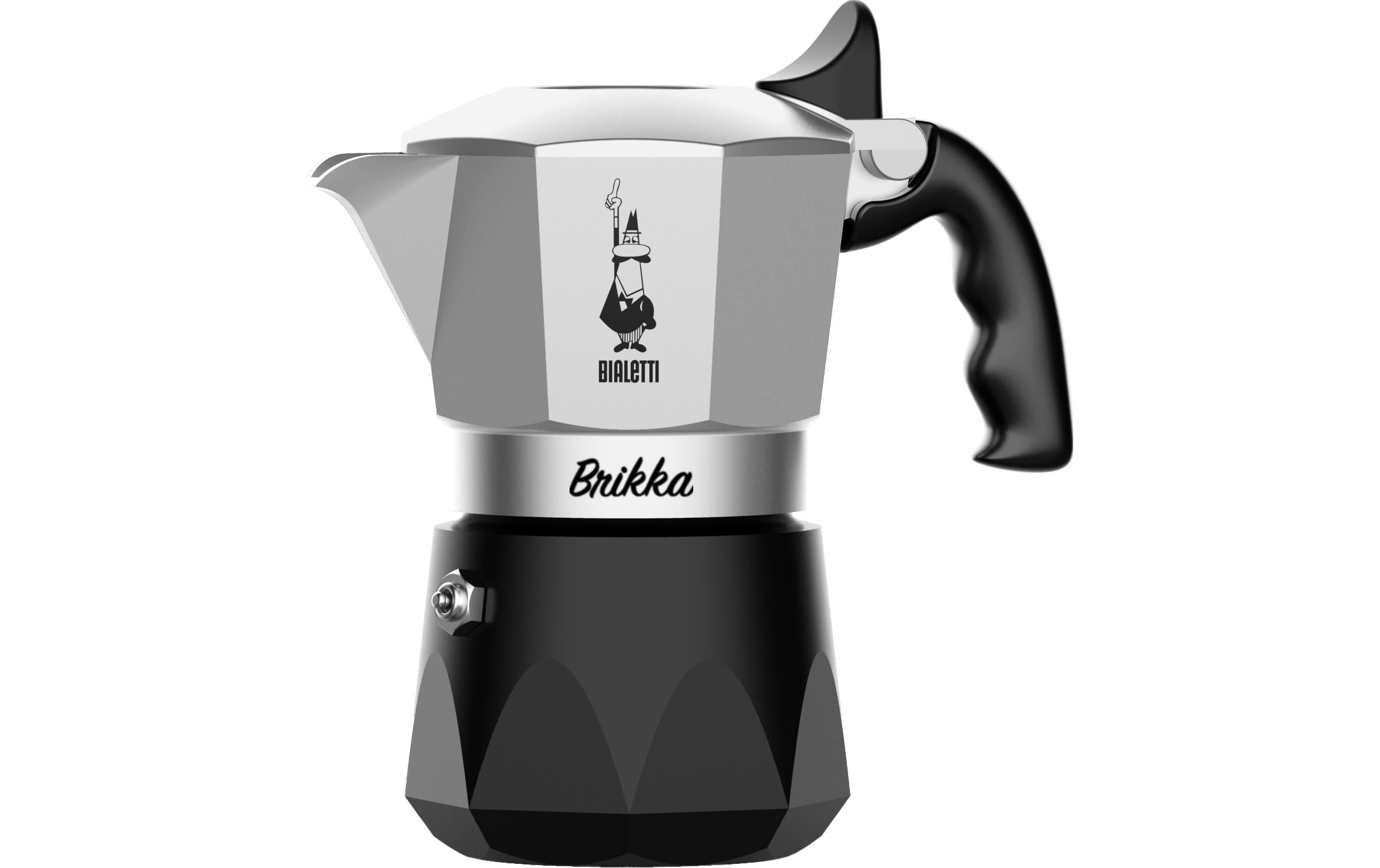 Bialetti Espressokocher New Brikka für 2 Tassen, Silber Bialetti Espressokocher New Brikka für 2 Tassen, Silber