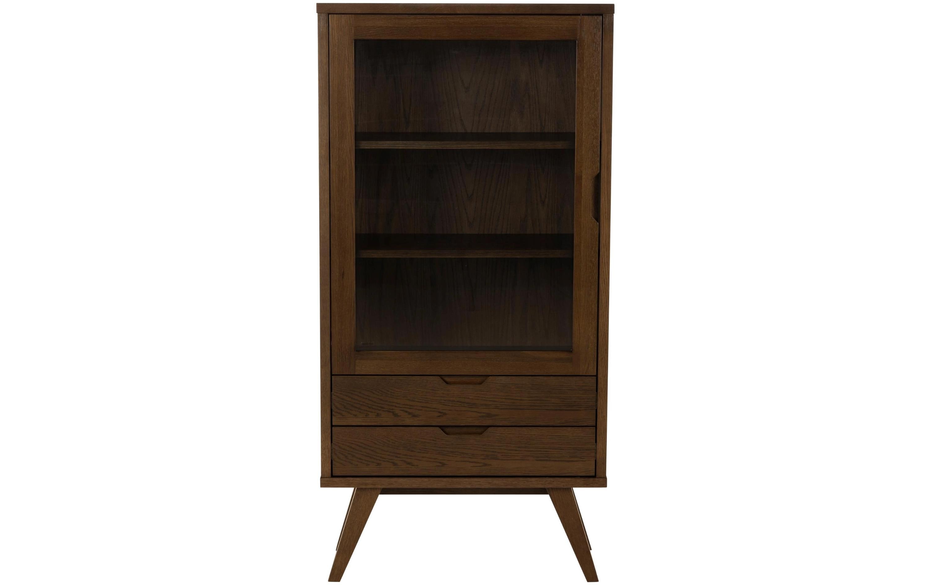 AC Design Vitrine A-Line Dunkelbraun72 x 36 x 145 cm