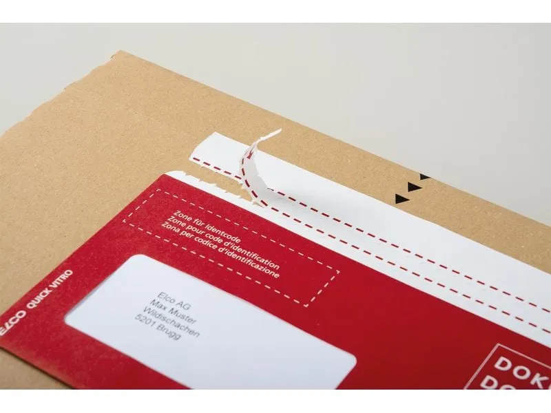 ELCO Dokumententasche aus Papier C5/6 Fenster links, 250 Stück ELCO Dokumententasche aus Papier C5/6 Fenster links, 250 Stück
