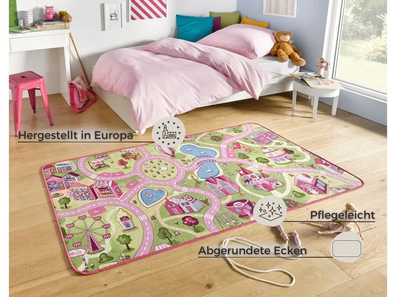Hanse Home Spielteppich Sweet Town 160 x 240 cm, Pink Hanse Home Spielteppich Sweet Town 160 x 240 cm, Pink