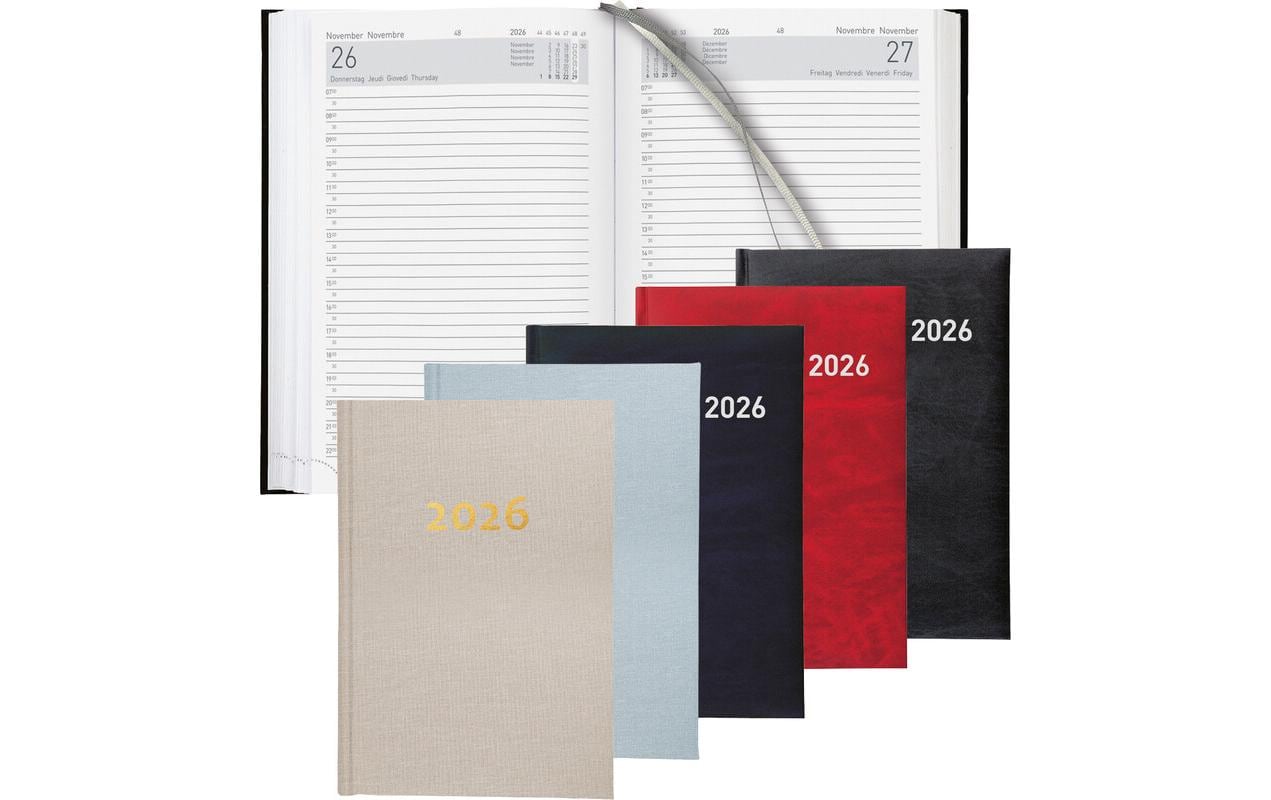 Biella Geschäftsagenda Executive Rot, 14.5 x 20.5 cm