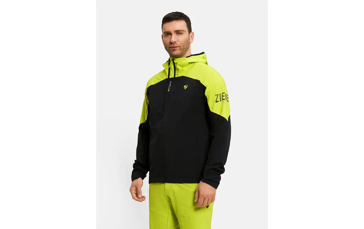 Ziener Regenjacke NEMIL-Z Herren Black Bitter Lemon, Gr. 56