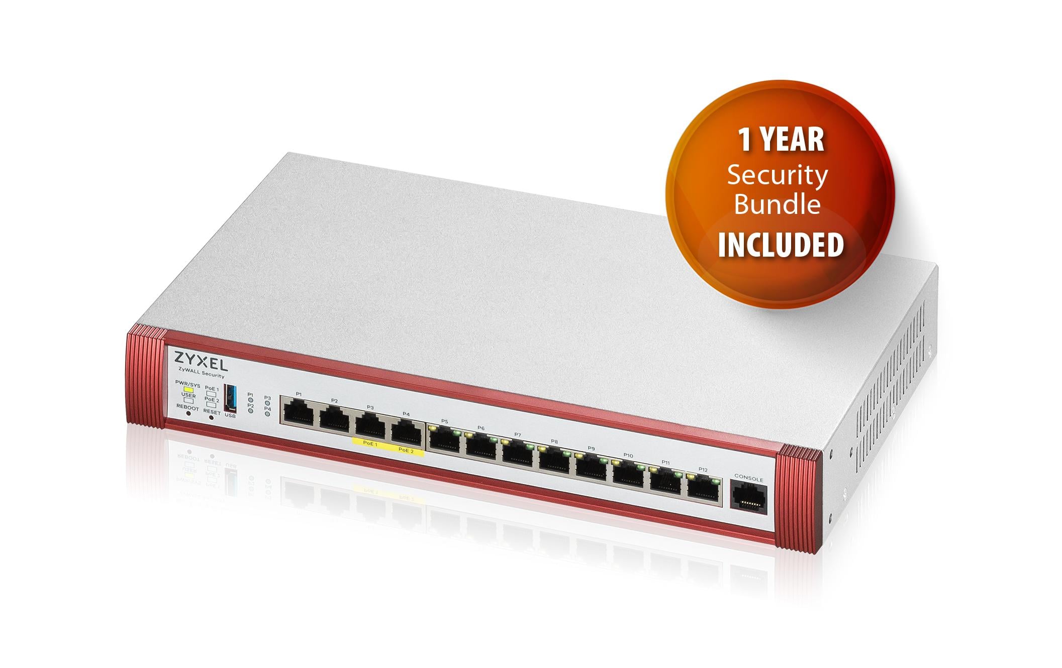 Zyxel Firewall USG Flex 500H inklusive Security Bundle, 1 Jahr Zyxel Firewall USG Flex 500H inklusive Security Bundle, 1 Jahr