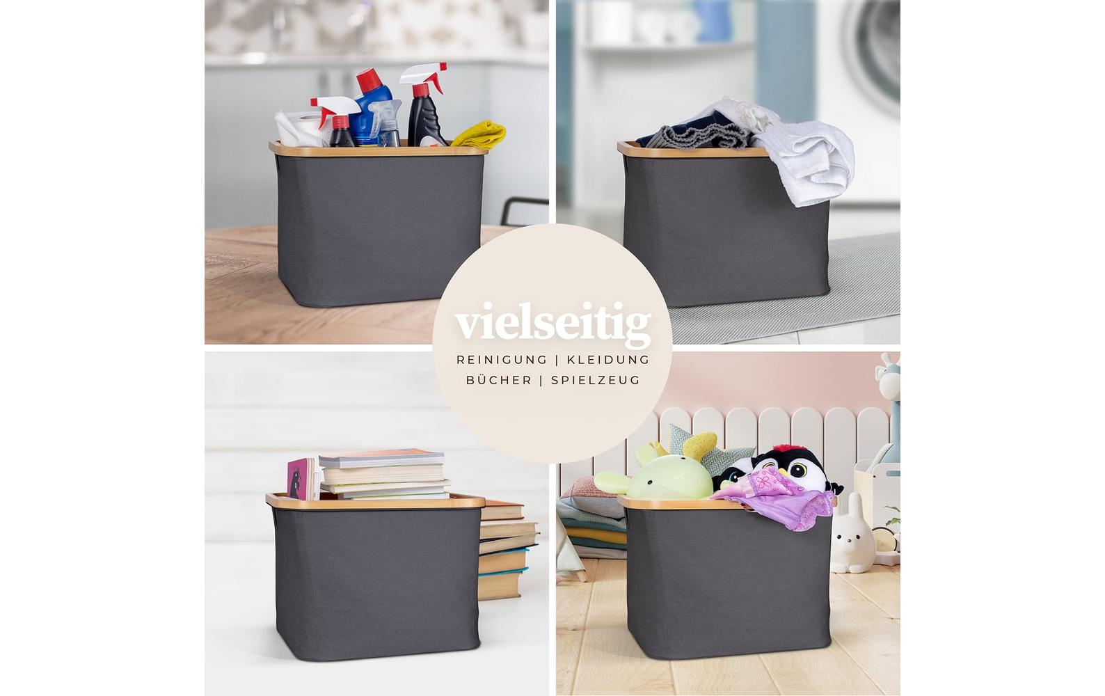 Hennez Aufbewahrungskorb Adrian Grau/Dunkelgrau, 40 l