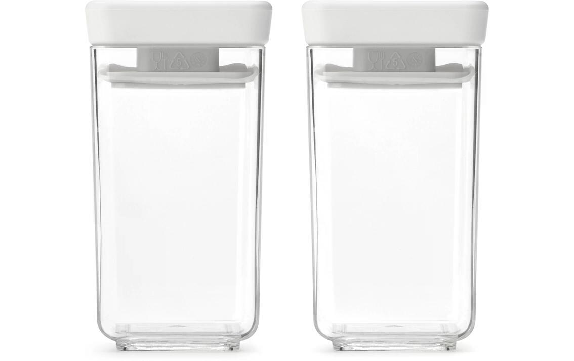Brabantia Vorratsdose Tasty+ 0.3 l, Hellgrau/Transparent