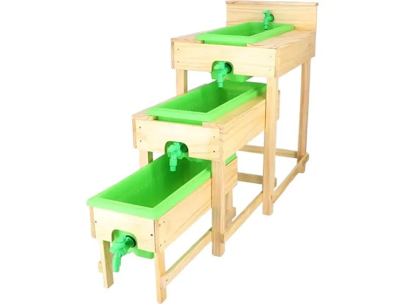 Esschert Design Wassertisch-Set Holz, 3-teilig Esschert Design Wassertisch-Set Holz, 3-teilig