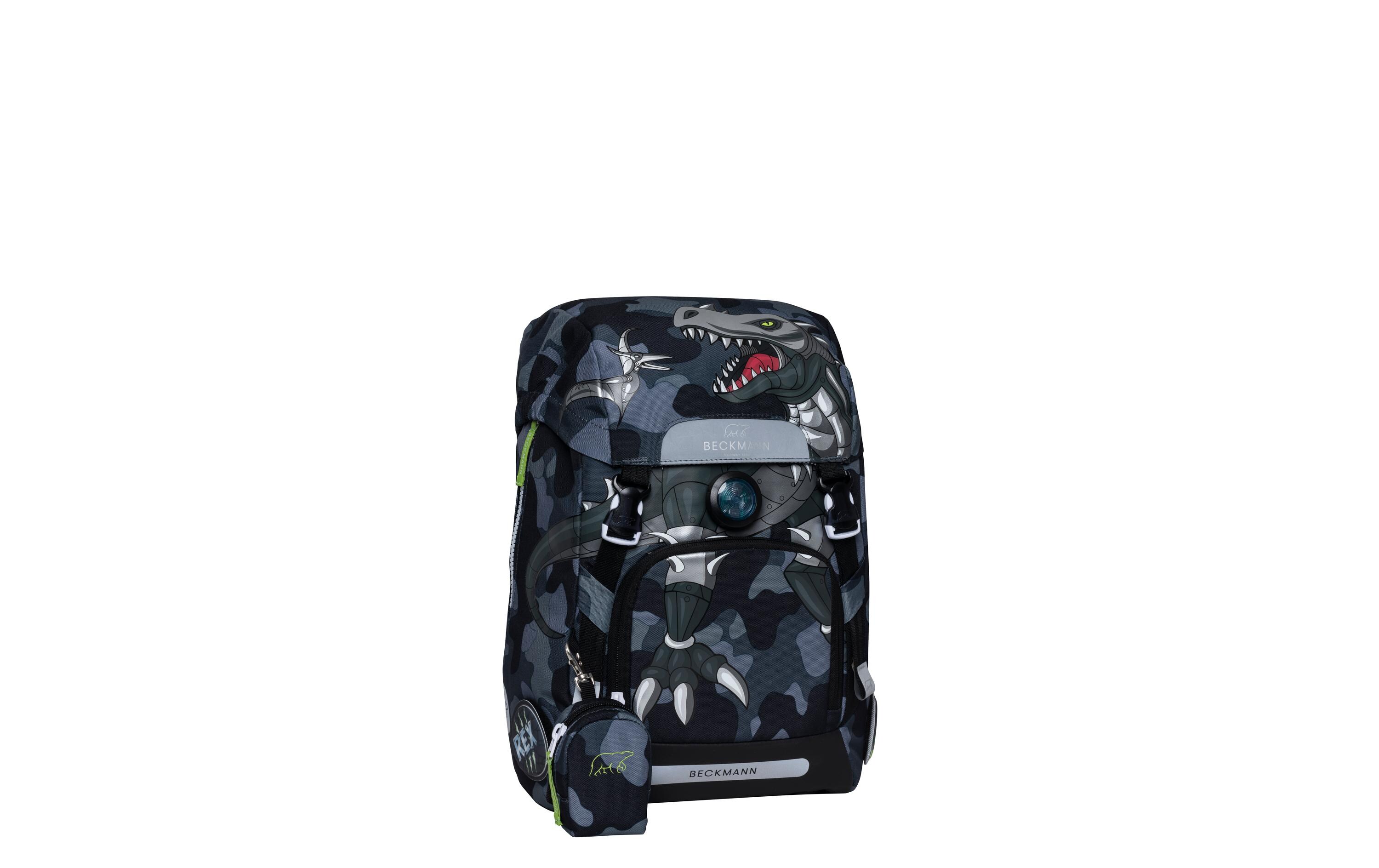 Beckmann Schulthek-Set Classic Set Camo Rex 6-teilig