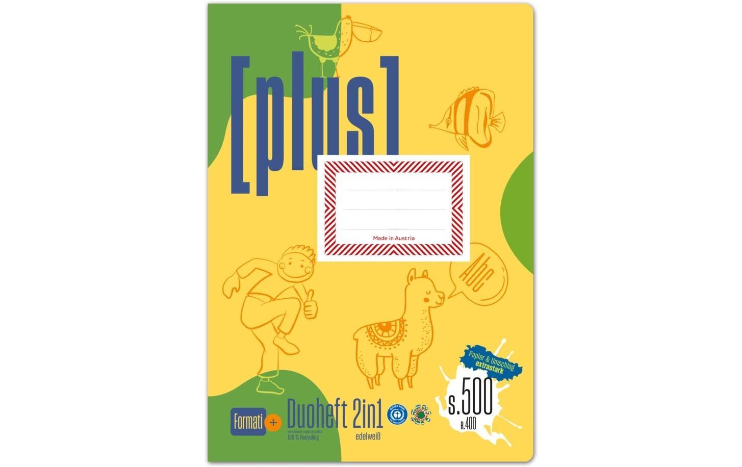 Formati Duoheft plus 2 in 1, A4, 20 Blatt
