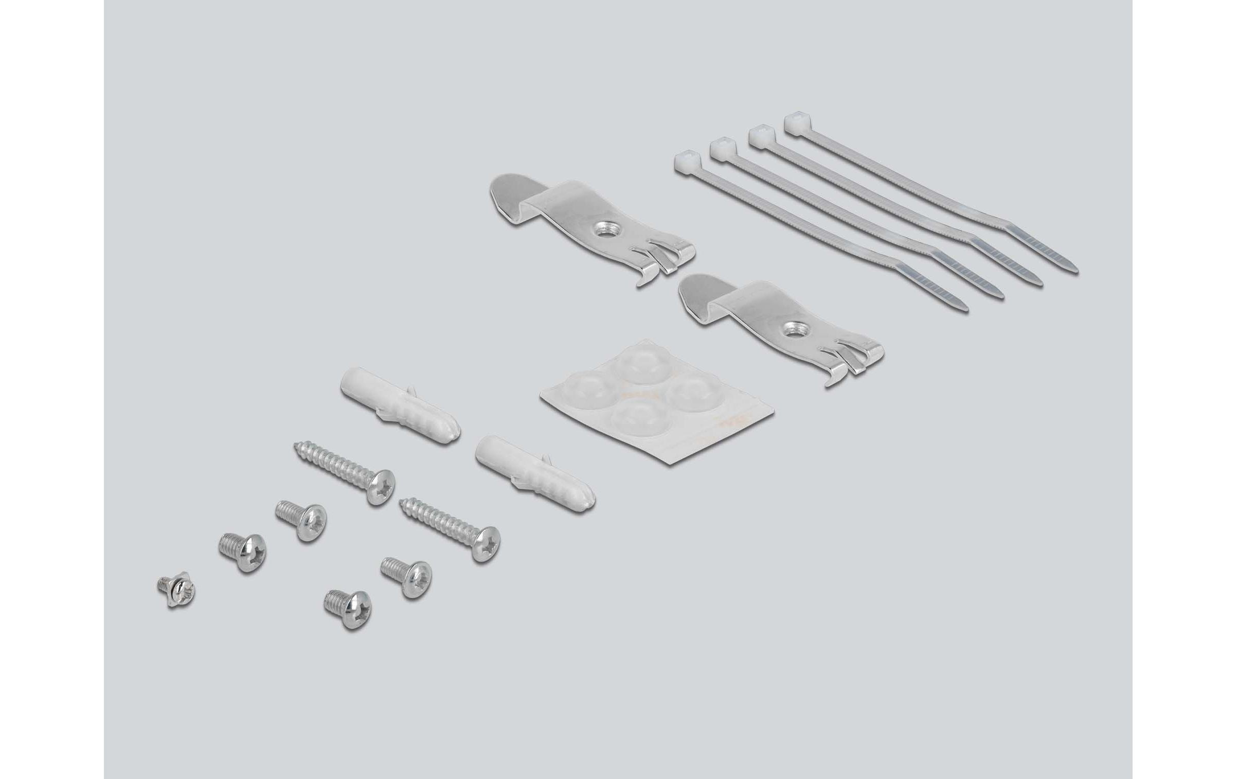 Delock Gehäuse Keystone Patchpanel 4 Port schwarz