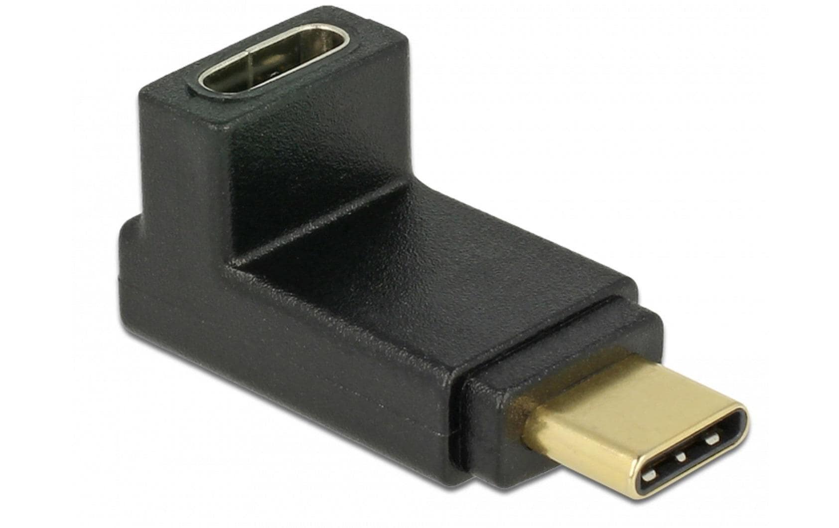 Delock USB 3.1 Adapter Gen2, 10Gbps, C-C, m-f oben gewinkelt Delock USB 3.1 Adapter Gen2, 10Gbps, C-C, m-f oben gewinkelt