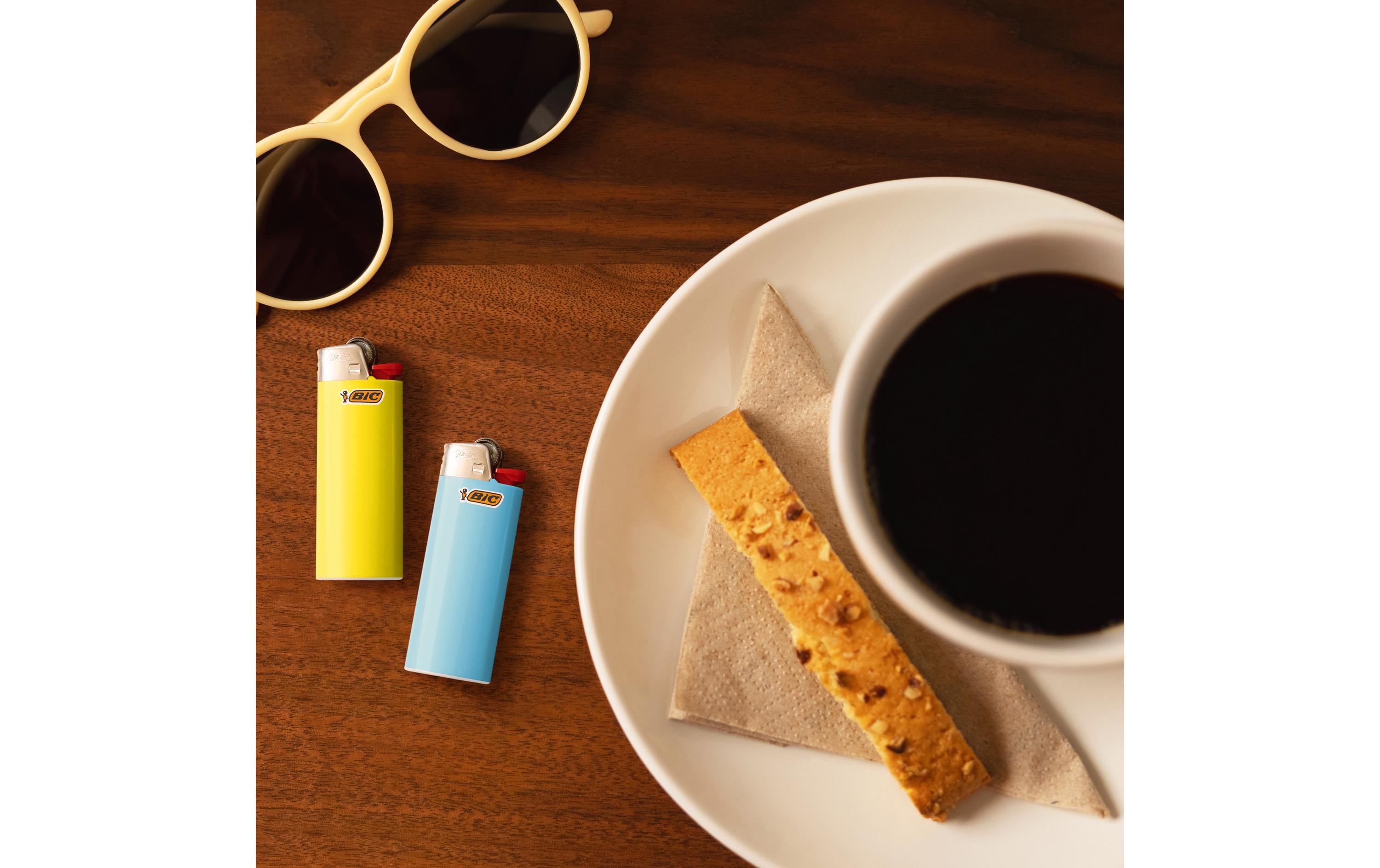 BIC Reibradfeuerzeug J25 Mini, Mehrfarbig, 5+1er-Pack