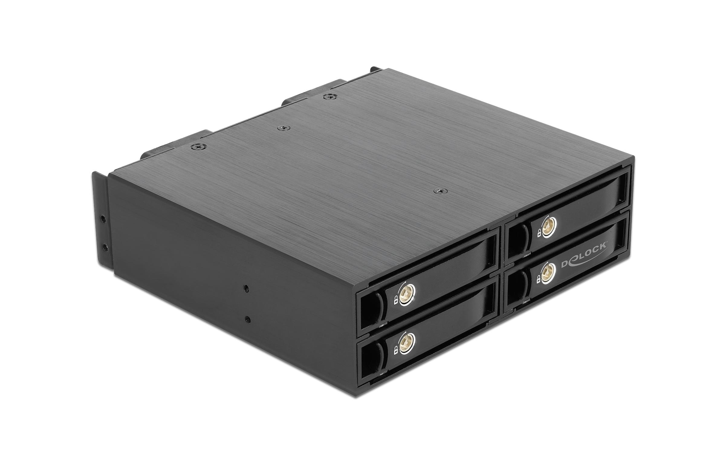 Delock Wechselrahmen 5.25 für 4x 2.5 U.2 NVMe SSD