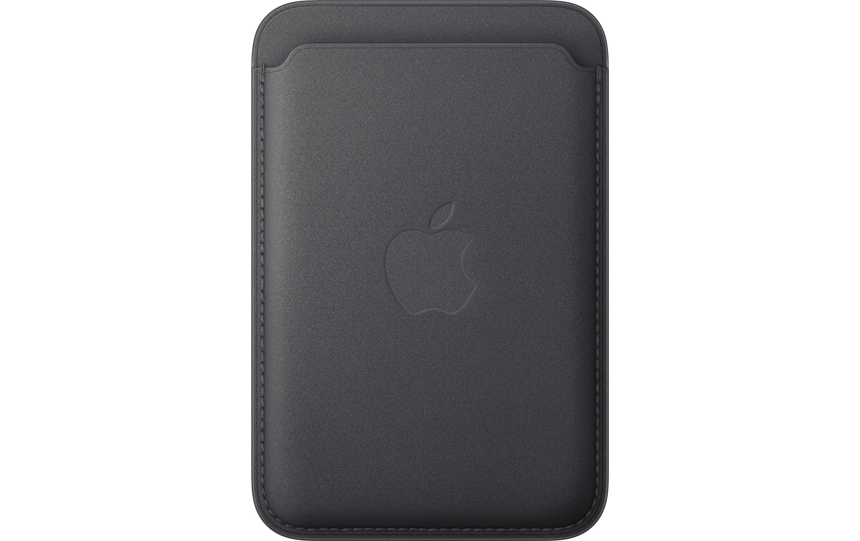 Apple iPhone Fine Woven Wallet mit MagSafe Schwarz