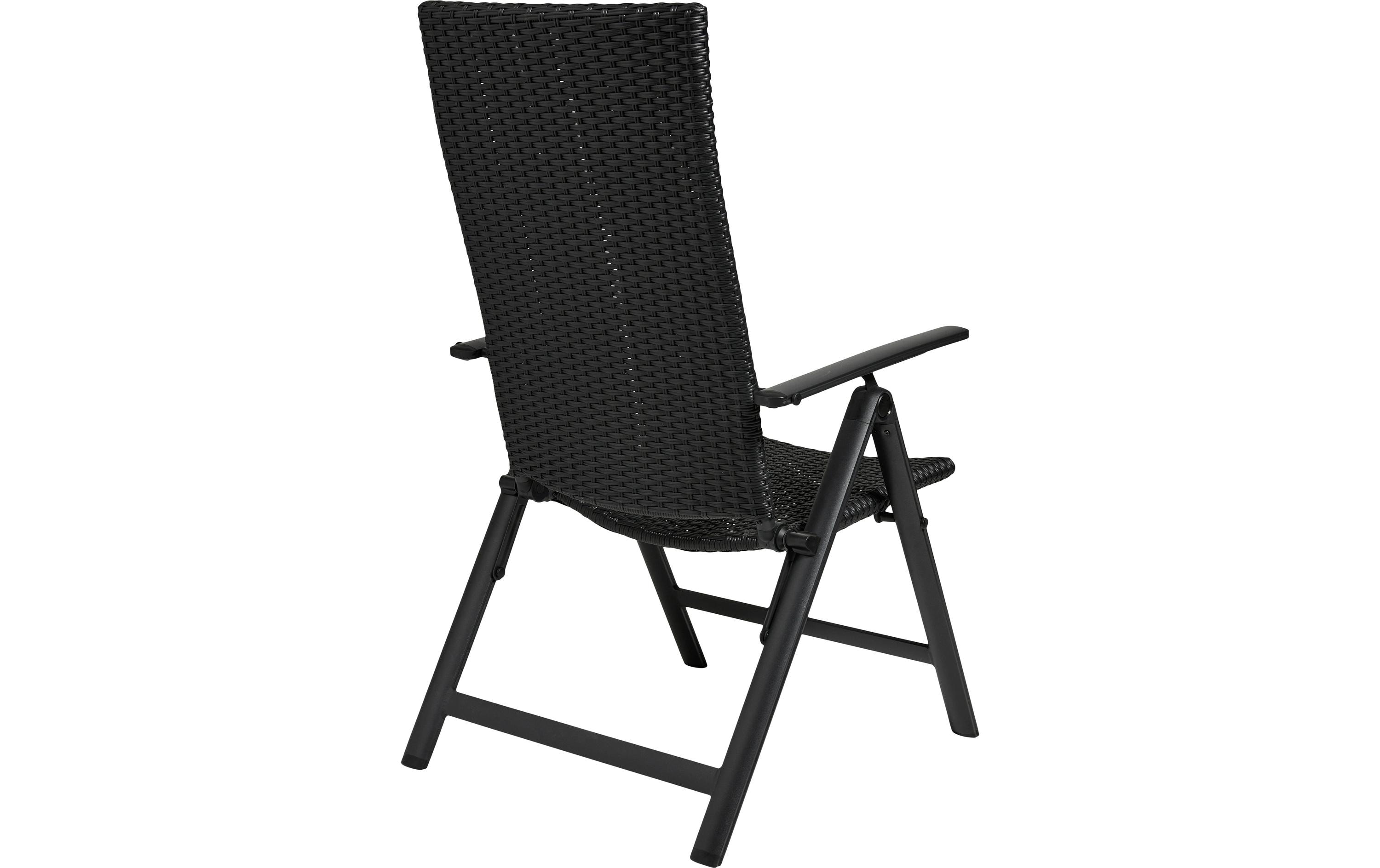 Schou Gartenstuhl Lise Positon 59 x 75 x 108cm – Schwarz