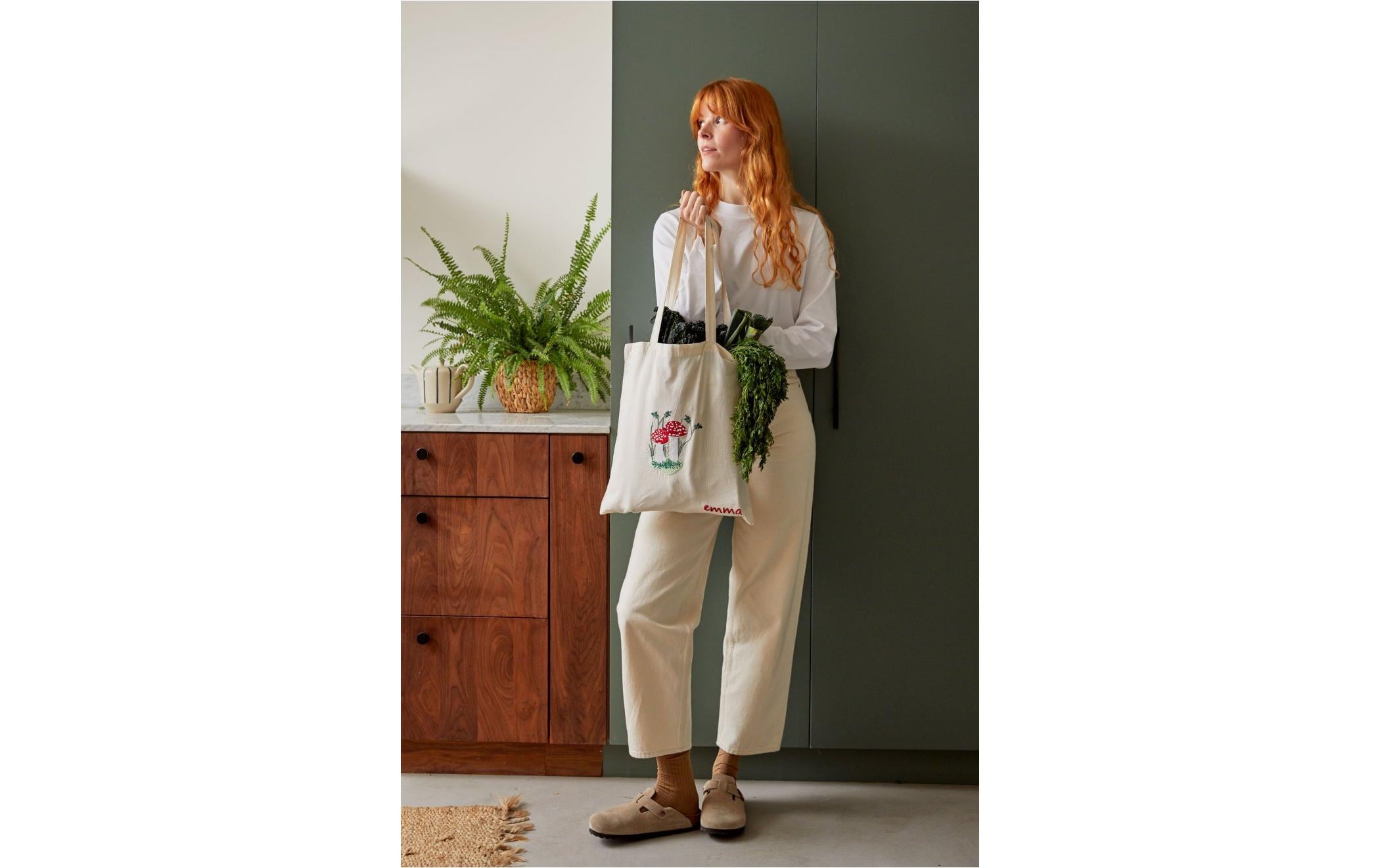 DMC Stickset Gift of Stich Einkaufstasche Pilz, 35 × 42 cm