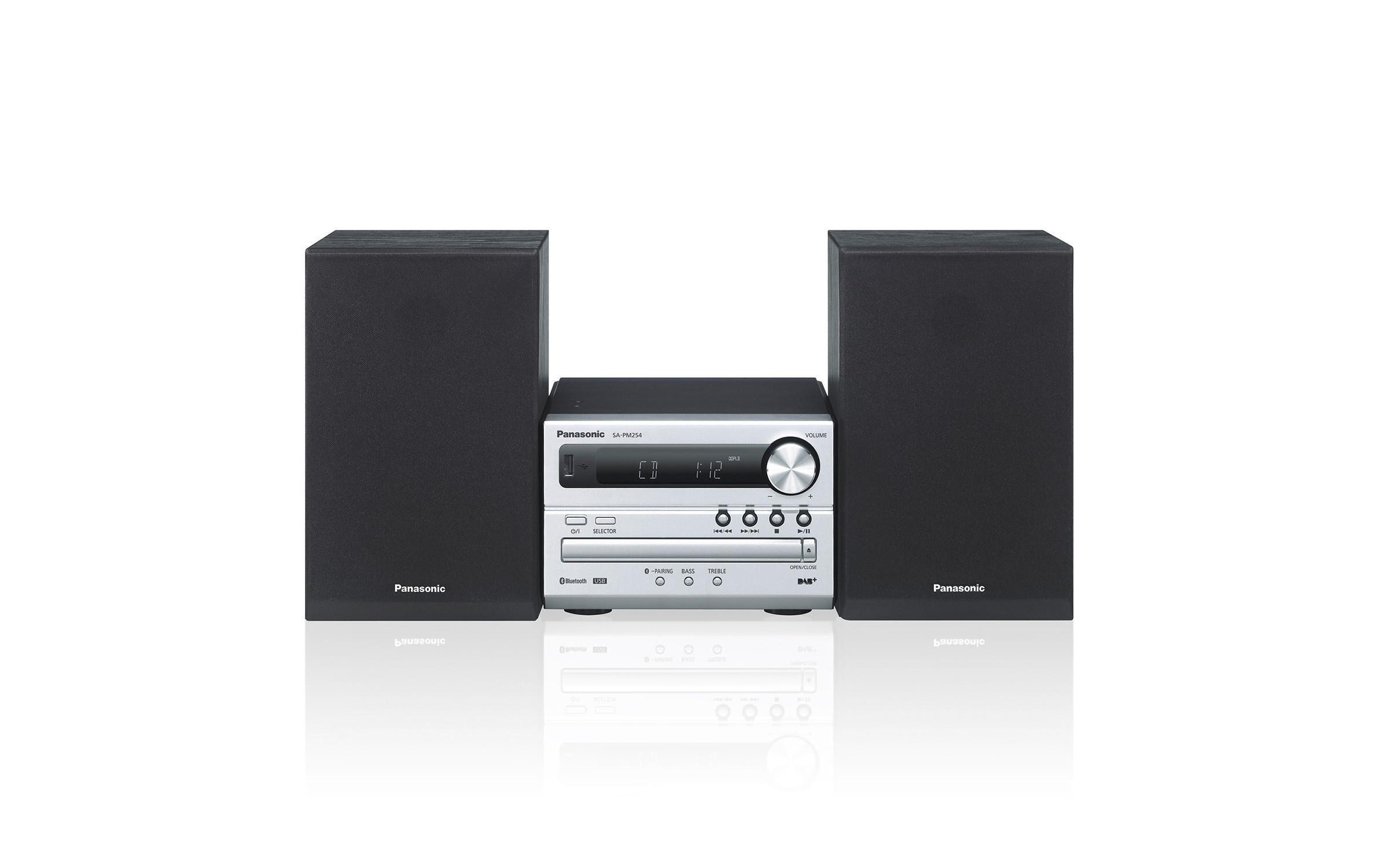 Panasonic Micro-HiFi Anlage SC-PM254 Silber Panasonic Micro-HiFi Anlage SC-PM254 Silber