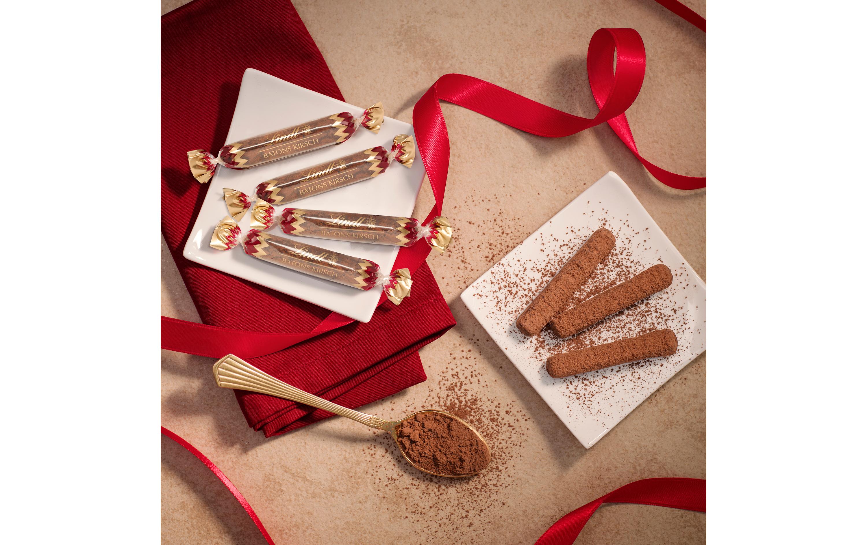 Lindt Schokoladen-Pralinen Kirschstengeli mit Alkohol 125 g Lindt Schokoladen-Pralinen Kirschstengeli mit Alkohol 125 g