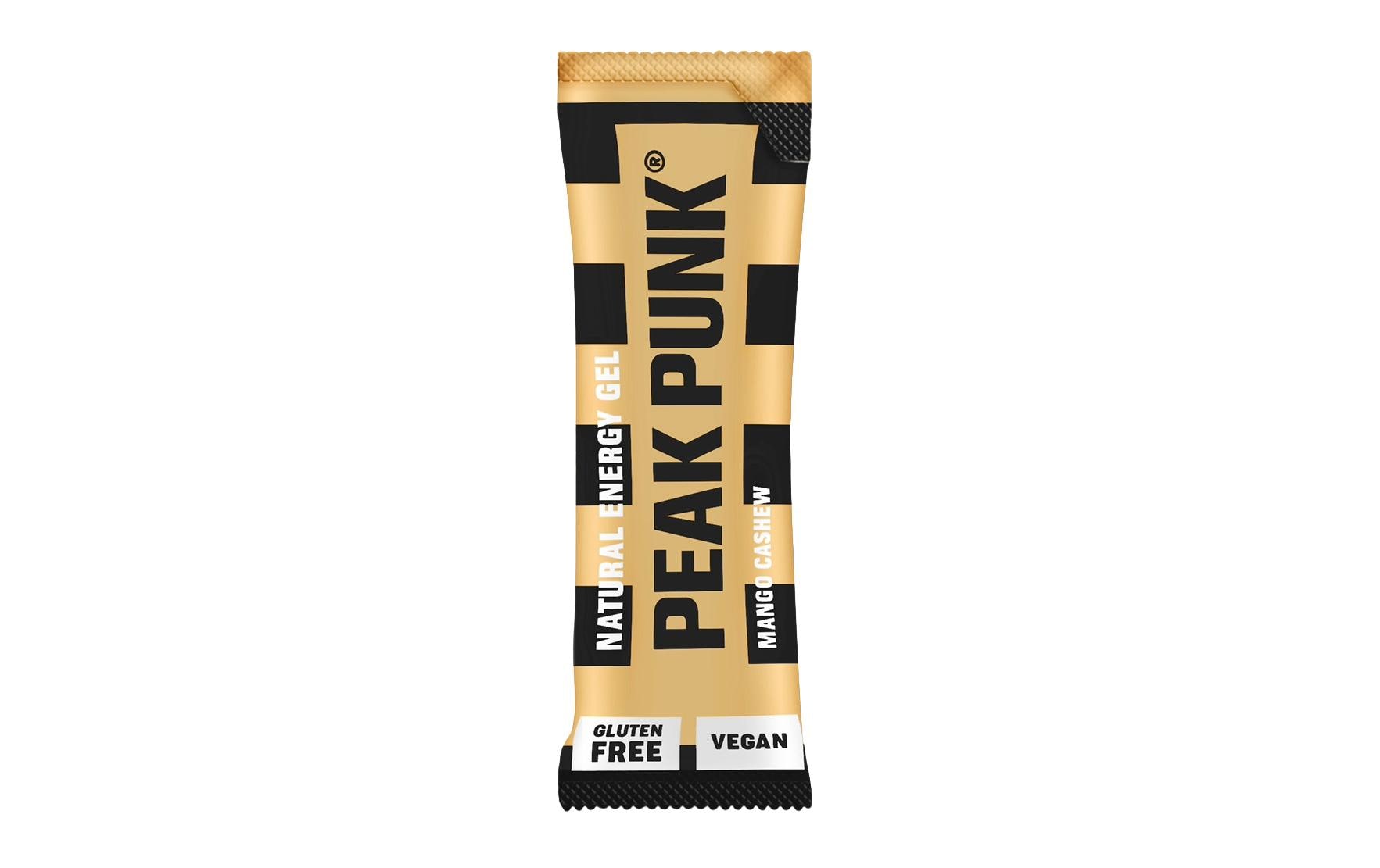 PEAK PUNK Natural Energy Gel Mango Cashew 12 x 25 g