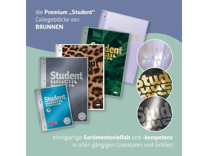Brunnen Notizheft Premium Colour Code A6, kariert, 120 Blatt, Mint Brunnen Notizheft Premium Colour Code A6, kariert, 120 Blatt, Mint