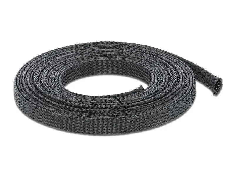 Delock Kabelschlauch 10mx12mm, dehnbar Schwarz Delock Kabelschlauch 10mx12mm, dehnbar Schwarz