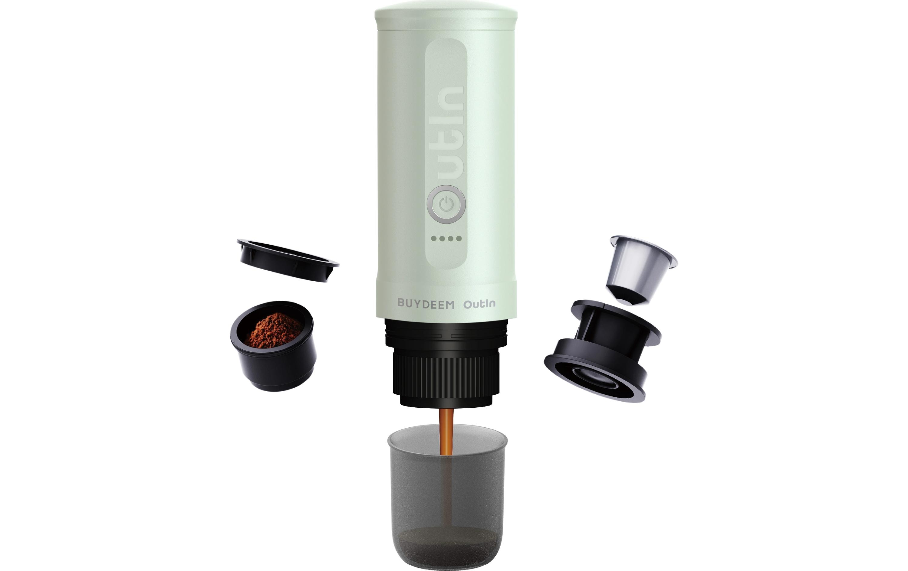 OUTIN Reisekaffeemaschine Nano Kapseln, Grün
