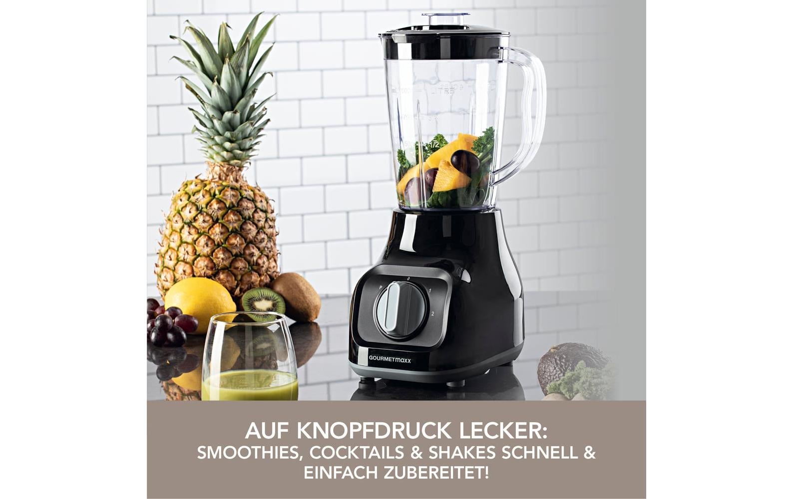 GOURMETmaxx Standmixer Schwarz