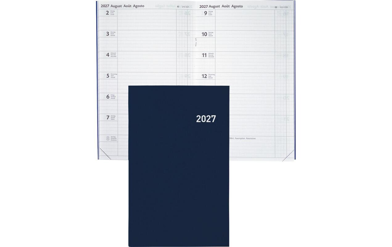 Biella Geschäftsagenda Compact Kein, 2027, Dunkelblau