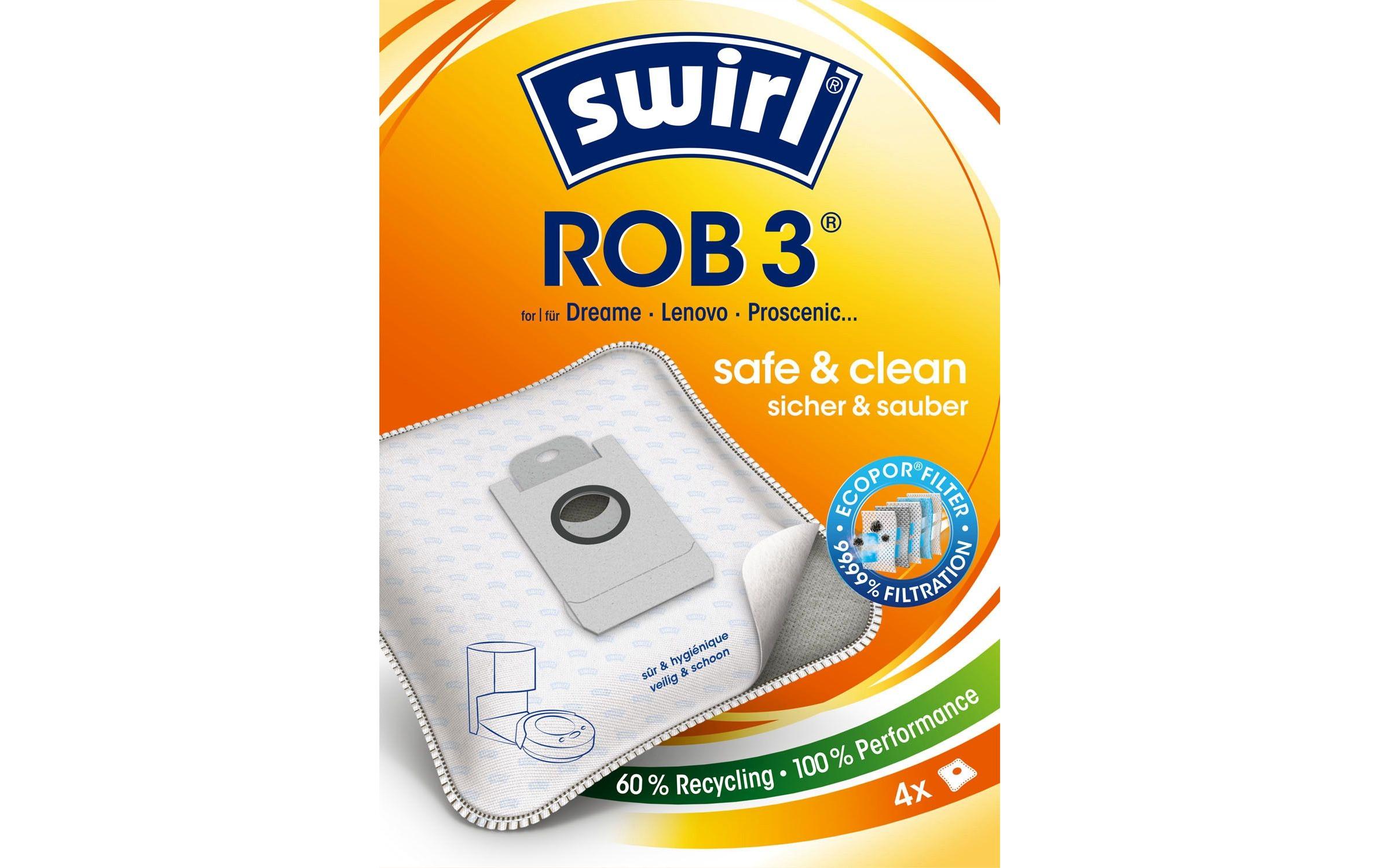 Swirl Staubfilterbeutel ROB 3 EcoPor 4 Stück Swirl Staubfilterbeutel ROB 3 EcoPor 4 Stück