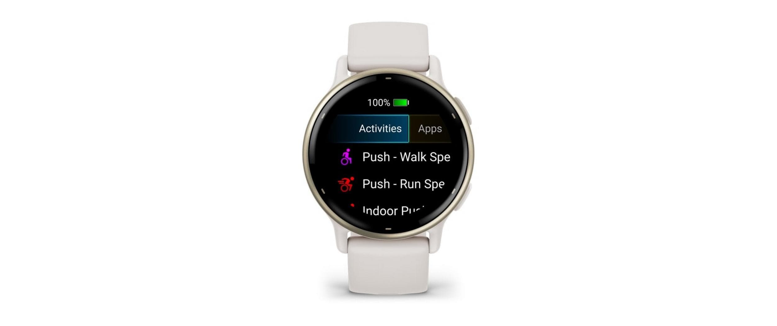 GARMIN GPS-Sportuhr Vivoactive 5 Elfenbein/Cremegold