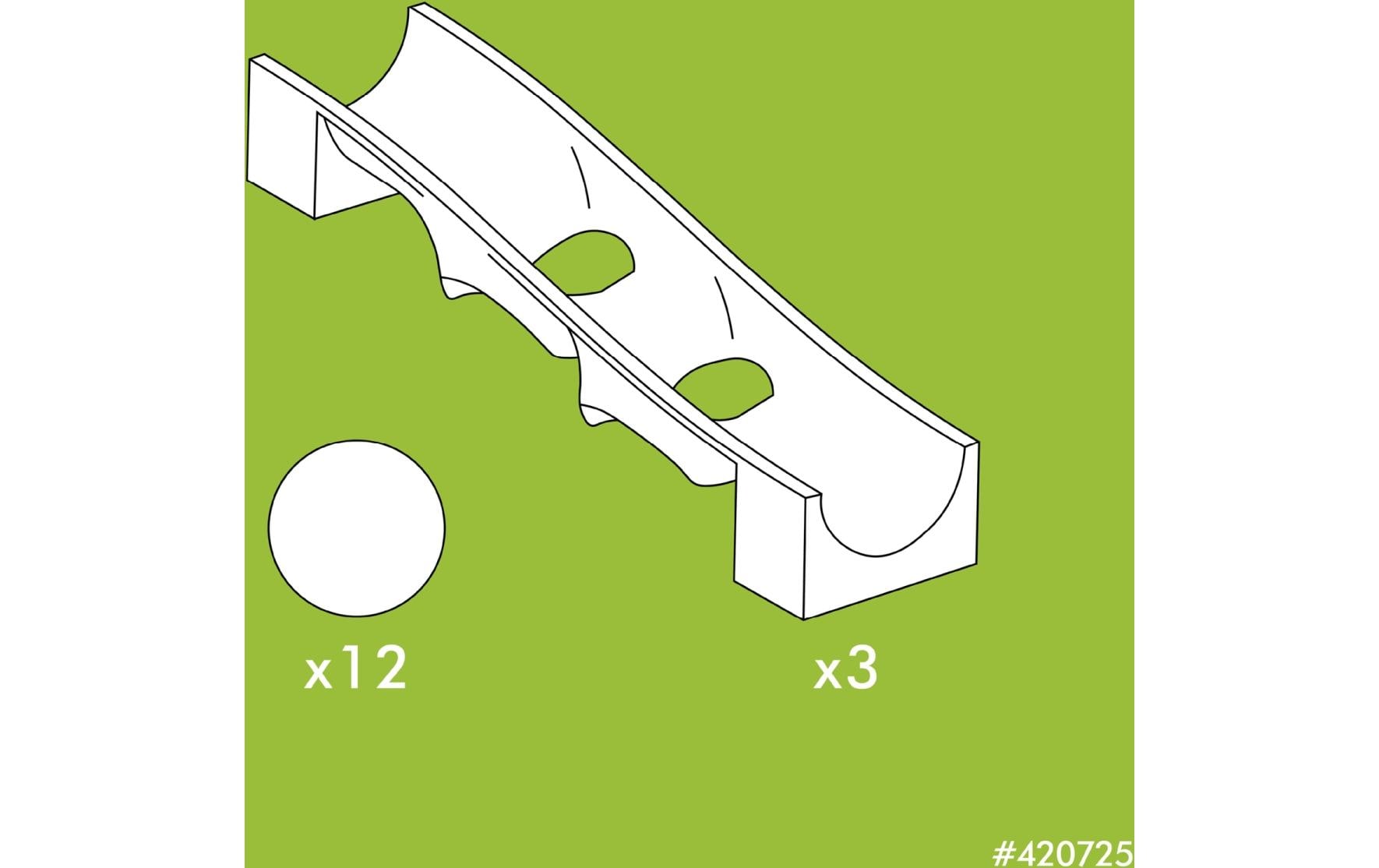 Hubelino Kugelbahn Kugelfalle Erweiterung 15 Teile