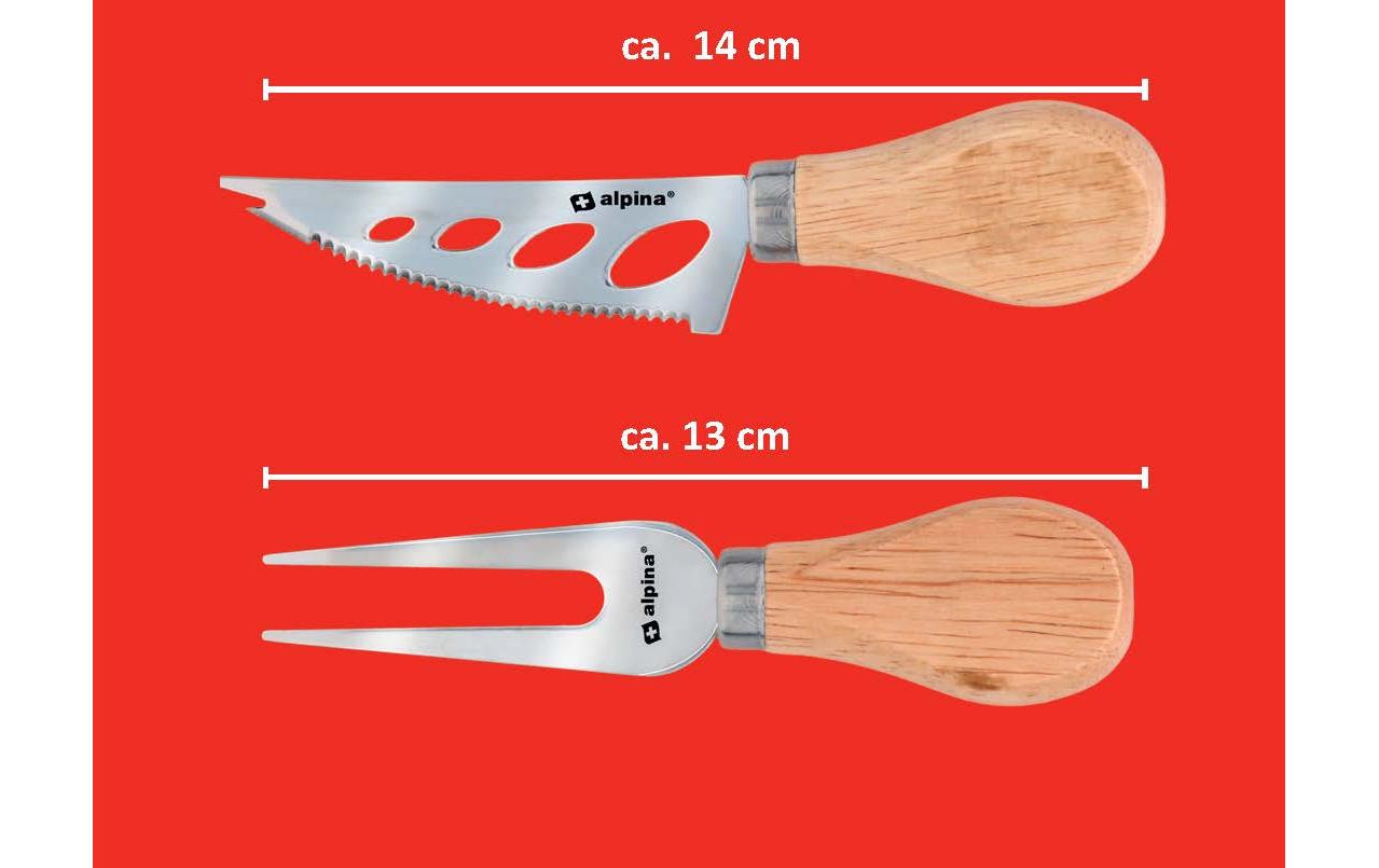 alpina Messer-Set 2-teilig Silber