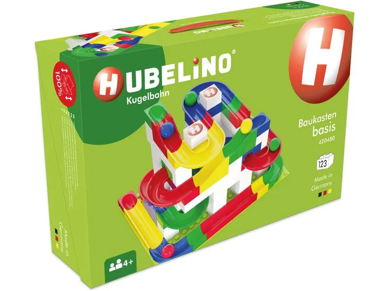 Hubelino Kugelbahn Baukasten Basis 123 Teile