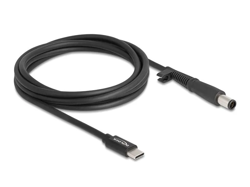 Delock Ladekabel USB-C zu HP 7.4 x 5.0 mm Stecker 1.5 m Delock Ladekabel USB-C zu HP 7.4 x 5.0 mm Stecker 1.5 m
