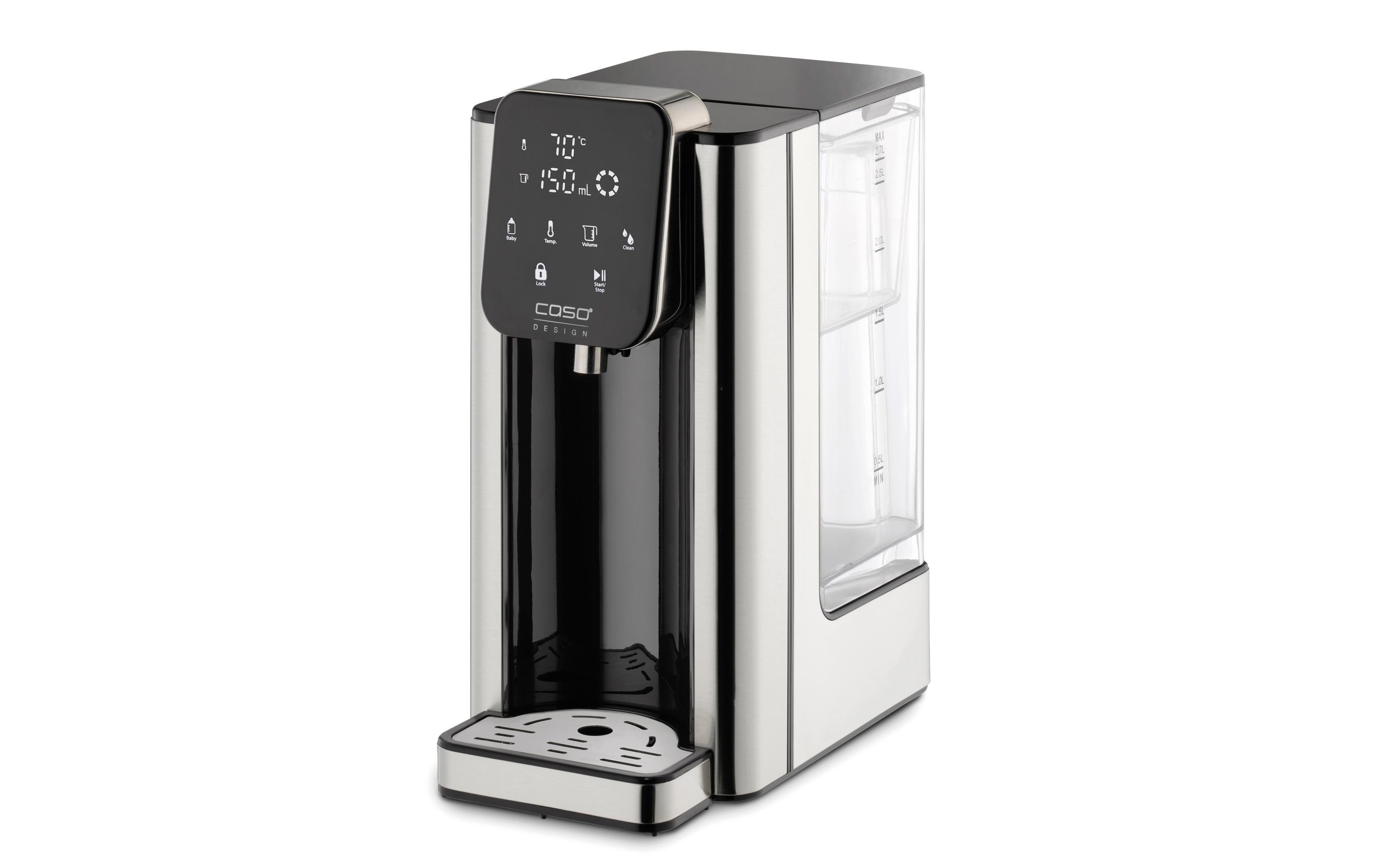 Caso Turbo Heisswasserspender HW660 2.7 l, Hellgrau/Schwarz