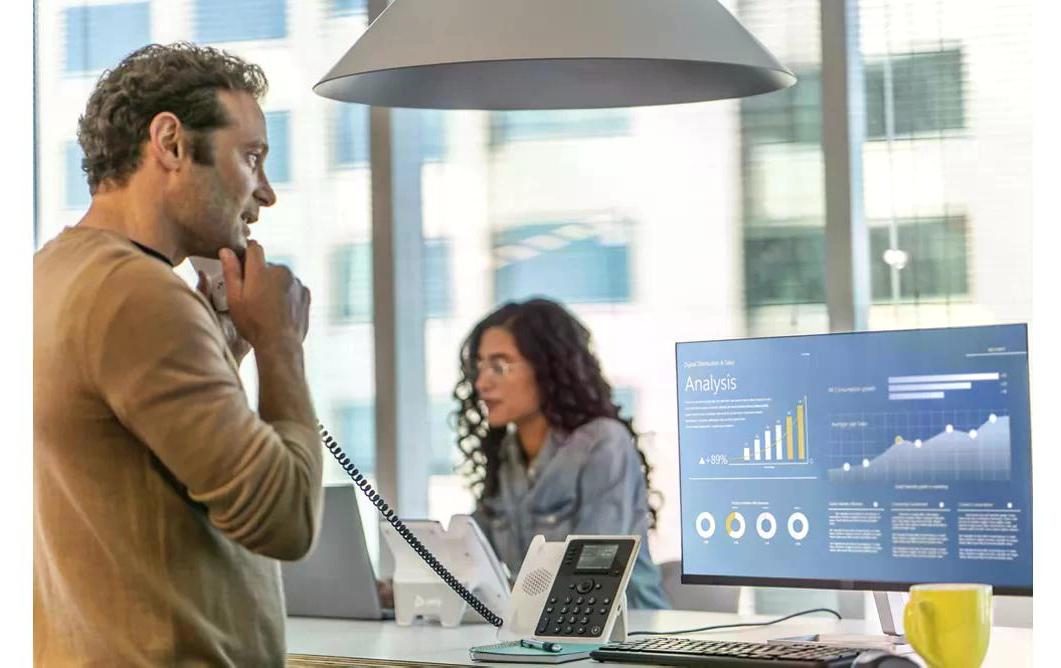 Poly Tischtelefon Edge E220 Schwarz/Weiss Poly Tischtelefon Edge E220 Schwarz/Weiss