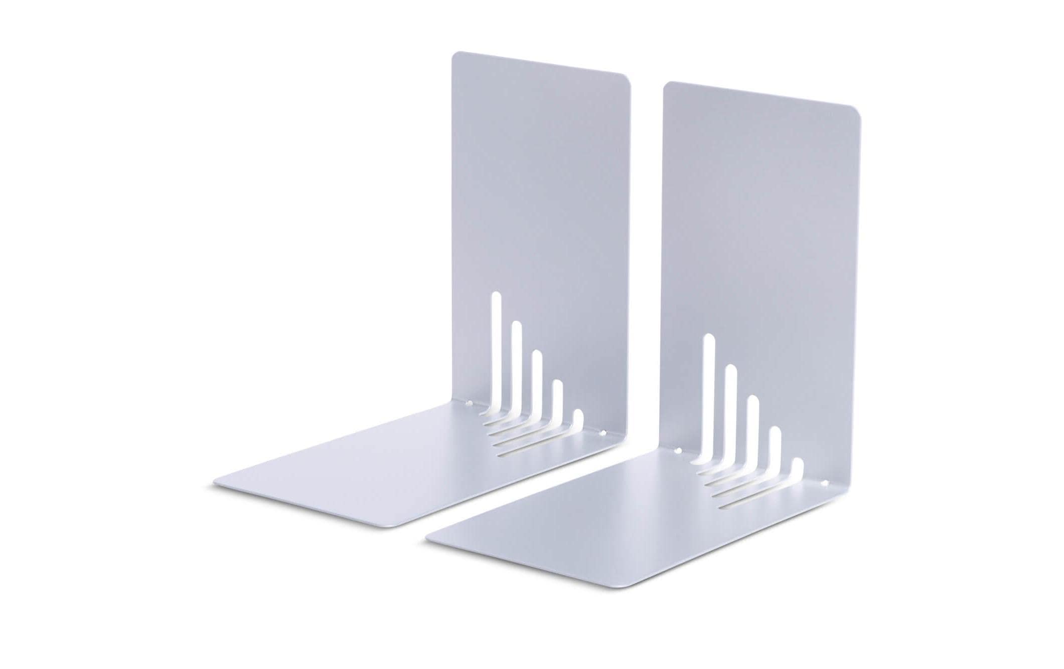 Maul Buchstützen-Set S Silber, Metall Maul Buchstützen-Set S Silber, Metall