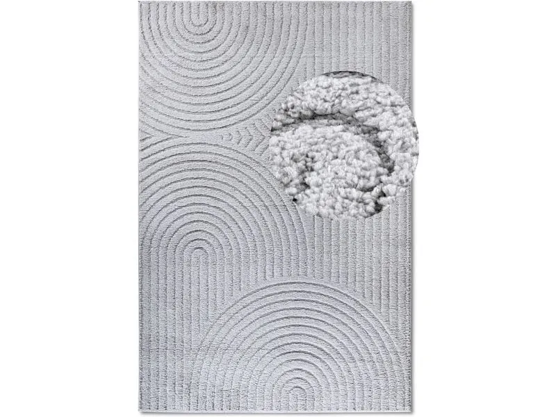 Elle Decoration Teppich Panglao 120 cm x 170 cm, Light Grey